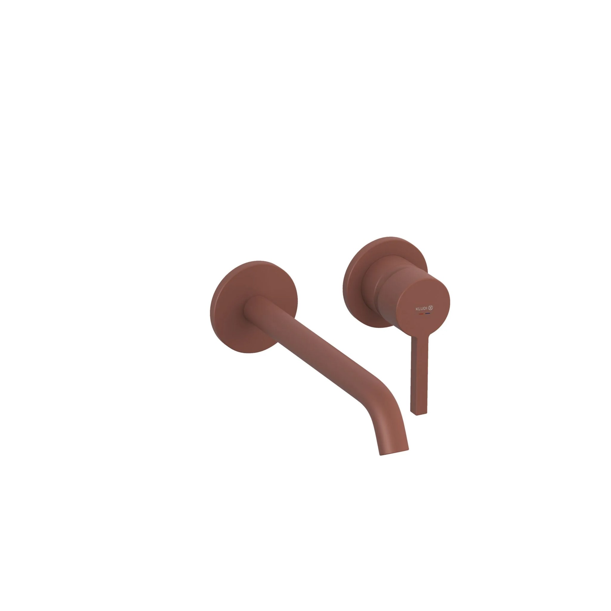 Bild von KLUDI Unterputz-Waschtisch-Zweiloch-Wand-Einhandmischer #20245O515 - Matt Vermillion