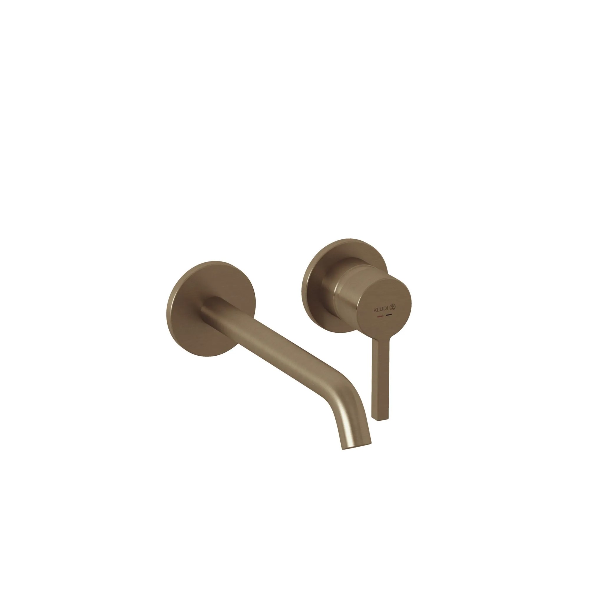 Bild von KLUDI Unterputz-Waschtisch-Zweiloch-Wand-Einhandmischer #20245N115 - Brushed Bronze