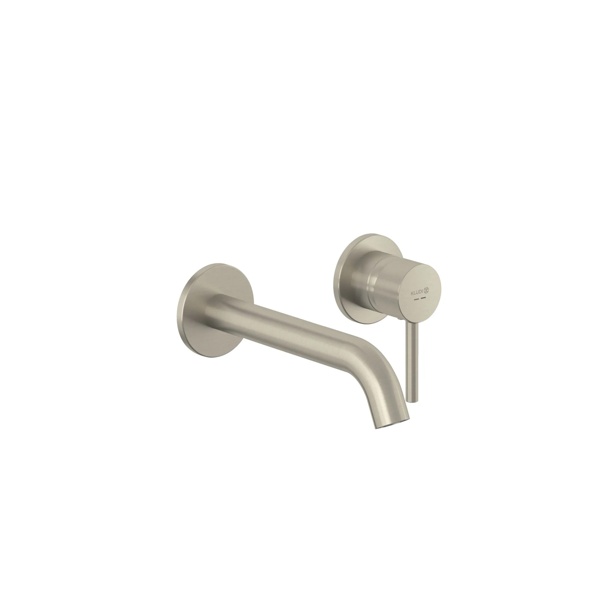 Bild von KLUDI Unterputz-Waschtisch-Zweiloch-Wand-Einhandmischer #38245N576 - Brushed Nickel