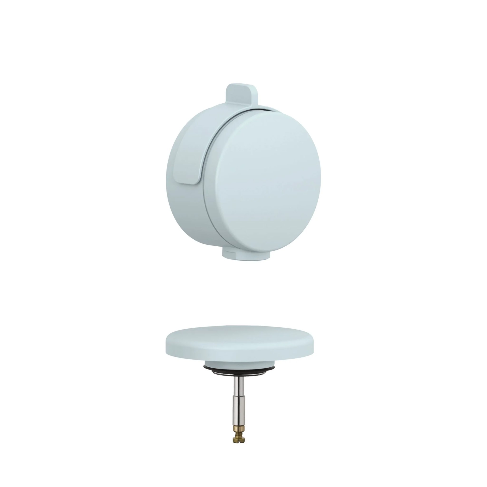 Picture of KLUDI Inlet, waste and overflow set #71826O4-00 - Matt Light Blue
