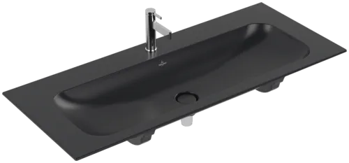 Bild von VILLEROY BOCH Finion Schrankwaschtisch, 1200 x 500 x 160 mm, Pure Black CeramicPlus, mit verdecktem Überlauf #4164CBR7