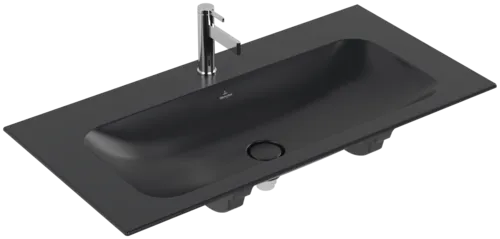 Bild von VILLEROY BOCH Finion Schrankwaschtisch, 1000 x 500 x 160 mm, Pure Black CeramicPlus, ohne Überlauf #4164A2R7