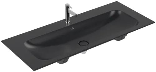 Bild von VILLEROY BOCH Finion Schrankwaschtisch, 1200 x 500 x 160 mm, Pure Black CeramicPlus, ohne Überlauf #4164C2R7