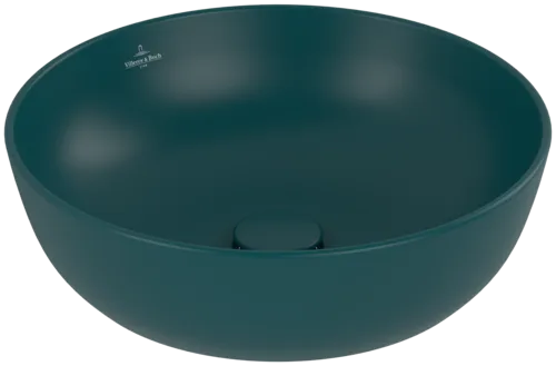 Bild von VILLEROY BOCH Artis Aufsatzwaschbecken, 430 x 430 x 130 mm, Teal CeramicPlus, ohne Überlauf #417943TE