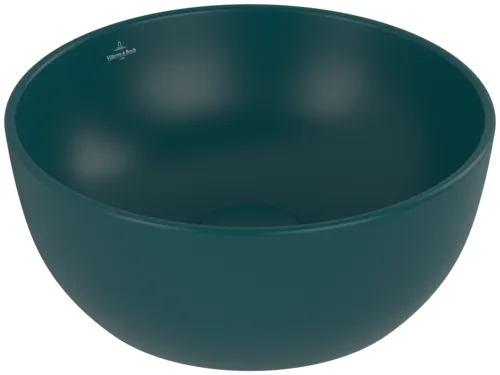 Bild von VILLEROY BOCH Artis Aufsatzwaschbecken, 325 x 325 x 135 mm, Teal CeramicPlus, ohne Überlauf #438932TE