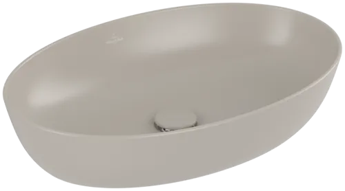 Bild von VILLEROY BOCH Artis Aufsatzwaschbecken, 610 x 410 x 130 mm, Almond CeramicPlus, ohne Überlauf #419861AM