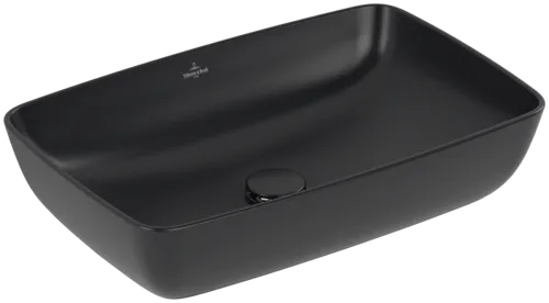 Bild von VILLEROY BOCH Artis Aufsatzwaschbecken, 580 x 385 x 130 mm, Pure Black CeramicPlus, ohne Überlauf #417258R7