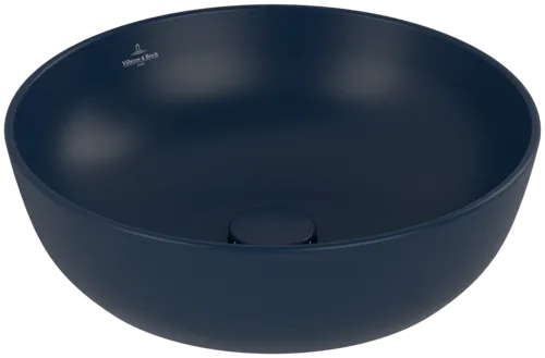 Bild von VILLEROY BOCH Artis Aufsatzwaschbecken, 430 x 430 x 130 mm, Nightfall CeramicPlus, ohne Überlauf #417943R6