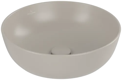 Bild von VILLEROY BOCH Artis Aufsatzwaschbecken, 430 x 430 x 130 mm, Almond CeramicPlus, ohne Überlauf #417943AM
