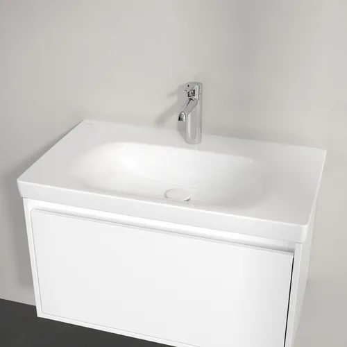 Picture of VILLEROY BOCH Skyla Vanity washbasin, 800 x 460 x 160 mm, White Alpin CeramicPlus, without overflow #5A5181R1