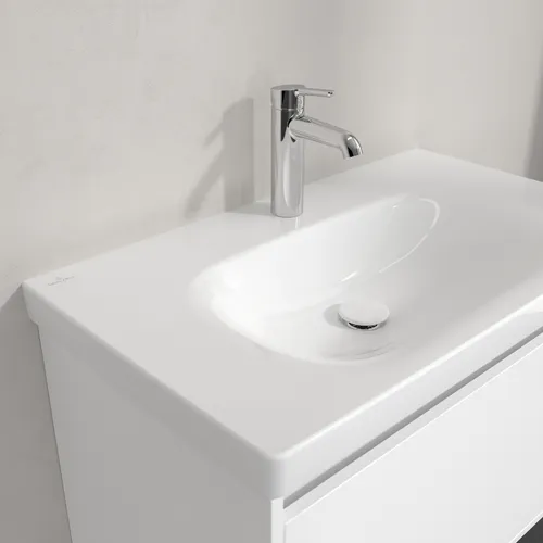 Picture of VILLEROY BOCH Skyla Vanity washbasin, 800 x 460 x 160 mm, White Alpin CeramicPlus, without overflow #5A5181R1