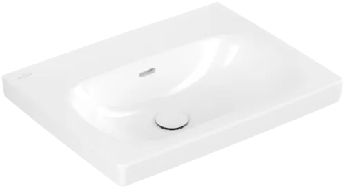 Bild von VILLEROY BOCH Skyla Waschbecken, 600 x 460 x 163 mm, Weiß Alpin CeramicPlus, mit Überlauf #5A5162R1