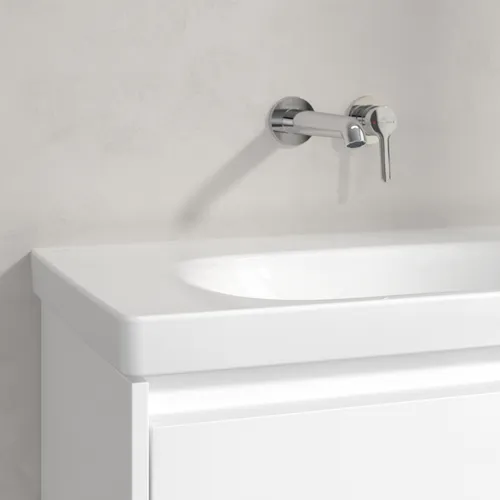 Picture of VILLEROY BOCH Skyla Vanity washbasin, 800 x 460 x 160 mm, White Alpin CeramicPlus, without overflow #5A5183R1