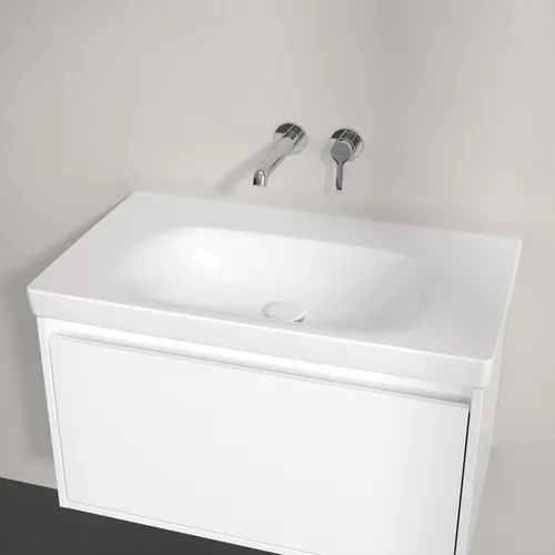Picture of VILLEROY BOCH Skyla Vanity washbasin, 800 x 460 x 160 mm, White Alpin CeramicPlus, without overflow #5A5183R1