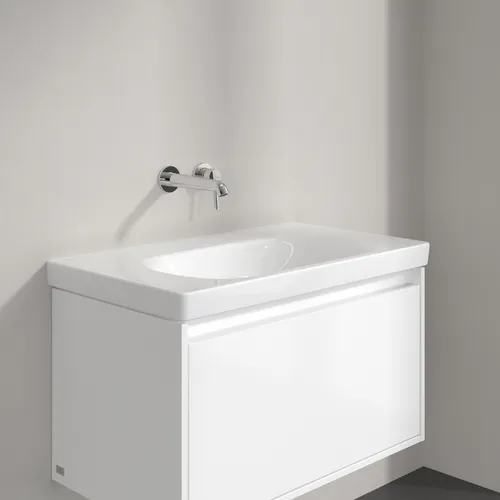 Picture of VILLEROY BOCH Skyla Vanity washbasin, 800 x 460 x 160 mm, White Alpin CeramicPlus, without overflow #5A5183R1