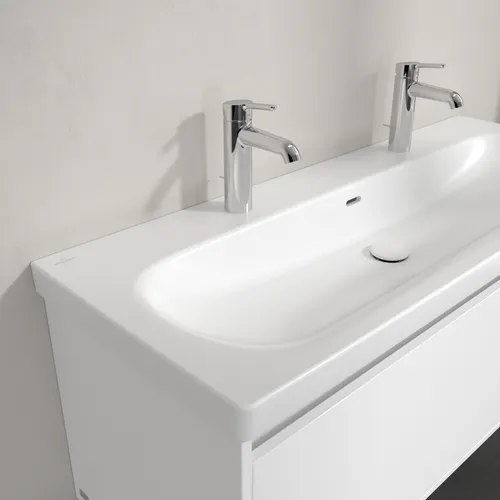 Picture of VILLEROY BOCH Skyla Vanity washbasin, 1200 x 460 x 160 mm, Stone White CeramicPlus, with overflow #5A51C4RW