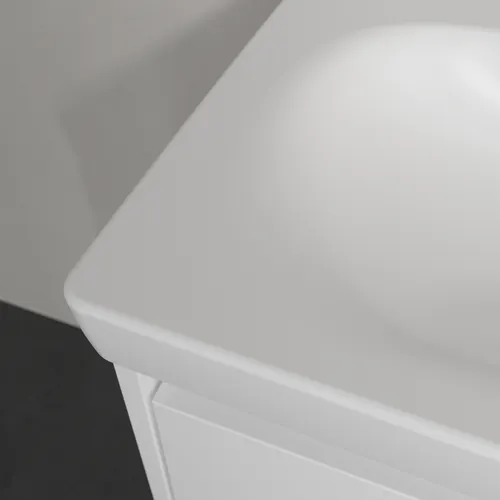 Picture of VILLEROY BOCH Skyla Vanity washbasin, 1200 x 460 x 160 mm, Stone White CeramicPlus, with overflow #5A51C4RW