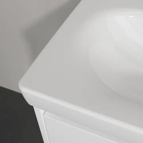 Picture of VILLEROY BOCH Skyla Washbasin, 650 x 460 x 160 mm, White Alpin CeramicPlus, without overflow #5A5166R1