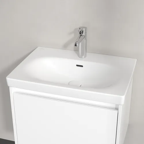 Obrázek VILLEROY BOCH Skyla Washbasin, 650 x 460 x 160 mm, Stone White CeramicPlus, with overflow #5A5165RW