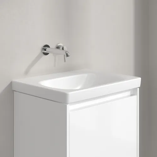 Obrázek VILLEROY BOCH Skyla Washbasin, 600 x 460 x 163 mm, Stone White CeramicPlus, without overflow #5A5163RW