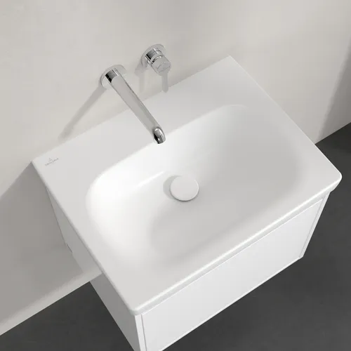 Obrázek VILLEROY BOCH Skyla Washbasin, 600 x 460 x 163 mm, Stone White CeramicPlus, without overflow #5A5163RW