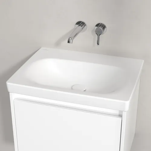 Obrázek VILLEROY BOCH Skyla Washbasin, 600 x 460 x 163 mm, Stone White CeramicPlus, without overflow #5A5163RW