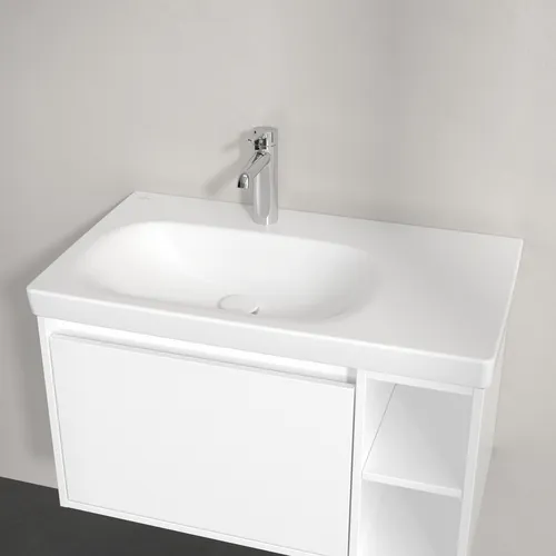 Obrázek VILLEROY BOCH Skyla Vanity washbasin, 800 x 460 x 160 mm, Stone White CeramicPlus, without overflow #5A52L2RW