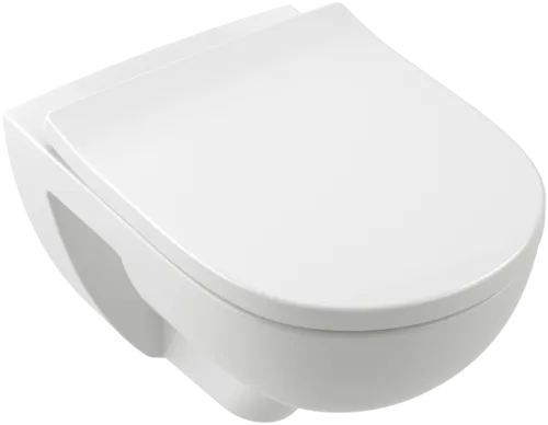 Bild von VILLEROY BOCH O.novo Tiefspül-WC spülrandlos, wandhängend, mit TwistFlush[e³] / AntiBac, Weiß Alpin AntiBac CeramicPlus #5660C0T2