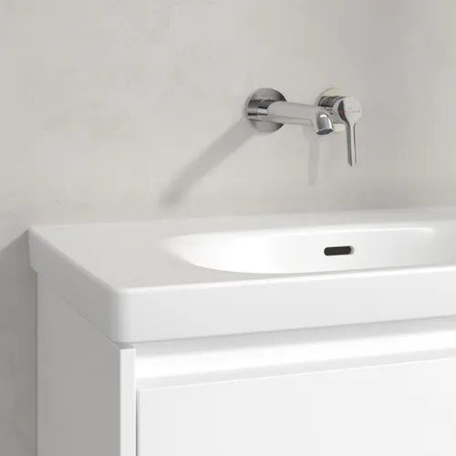 Obrázek VILLEROY BOCH Skyla Vanity washbasin, 800 x 460 x 160 mm, Stone White CeramicPlus, with overflow #5A5182RW