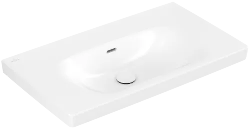 Obrázek VILLEROY BOCH Skyla Vanity washbasin, 800 x 460 x 160 mm, Stone White CeramicPlus, with overflow #5A5182RW