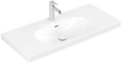Obrázek VILLEROY BOCH Skyla Vanity washbasin, 1000 x 460 x 160 mm, White Alpin CeramicPlus, with overflow #5A51A5R1