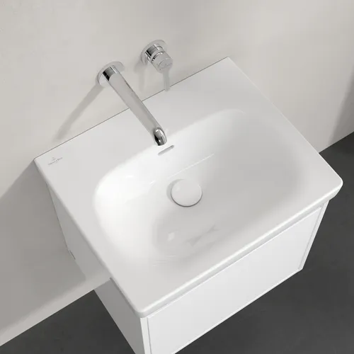 Obrázek VILLEROY BOCH Skyla Washbasin, 445 x 550 x 150 mm, White Alpin CeramicPlus, with overflow #5A5157R1