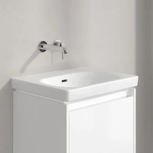 Obrázek VILLEROY BOCH Skyla Washbasin, 445 x 550 x 150 mm, White Alpin CeramicPlus, with overflow #5A5157R1