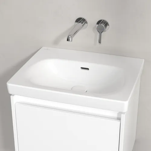 Obrázek VILLEROY BOCH Skyla Washbasin, 445 x 550 x 150 mm, White Alpin CeramicPlus, with overflow #5A5157R1