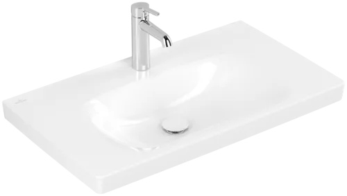 Obrázek VILLEROY BOCH Skyla Vanity washbasin, 800 x 460 x 160 mm, White Alpin, without overflow #5A518101