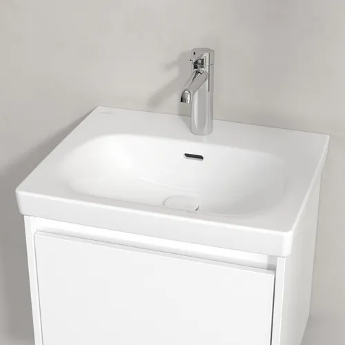 Obrázek VILLEROY BOCH Skyla Washbasin, 445 x 550 x 150 mm, White Alpin CeramicPlus, with overflow #5A5155R1