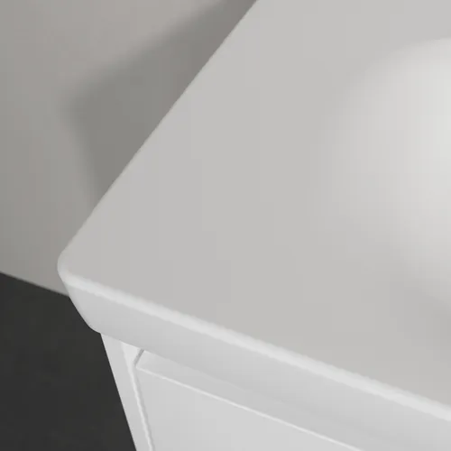 Bild von VILLEROY BOCH Skyla Schrankwaschtisch, 800 x 460 x 160 mm, Stone White CeramicPlus, mit Überlauf #5A5180RW
