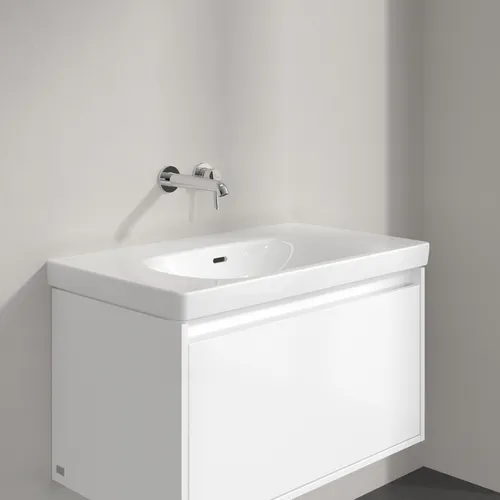 Bild von VILLEROY BOCH Skyla Schrankwaschtisch, 800 x 460 x 160 mm, Weiß Alpin CeramicPlus, mit Überlauf #5A5182R1