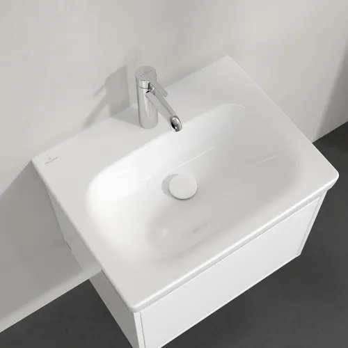 Bild von VILLEROY BOCH Skyla Waschbecken, 600 x 460 x 163 mm, Weiß Alpin CeramicPlus, ohne Überlauf #5A5161R1