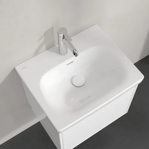 Obrázek VILLEROY BOCH Skyla Washbasin, 445 x 550 x 150 mm, White Alpin, with overflow #5A515501