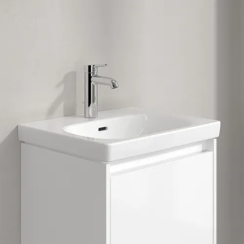 Obrázek VILLEROY BOCH Skyla Washbasin, 445 x 550 x 150 mm, White Alpin, with overflow #5A515501