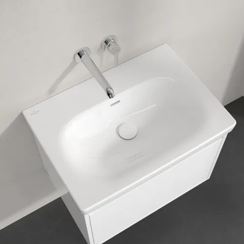 Obrázek VILLEROY BOCH Skyla Washbasin, 650 x 460 x 160 mm, White Alpin CeramicPlus, with overflow #5A5167R1