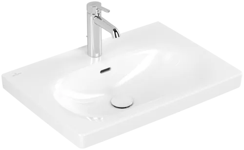 Bild von VILLEROY BOCH Skyla Waschbecken, 650 x 460 x 160 mm, Weiß Alpin CeramicPlus, mit Überlauf #5A5165R1