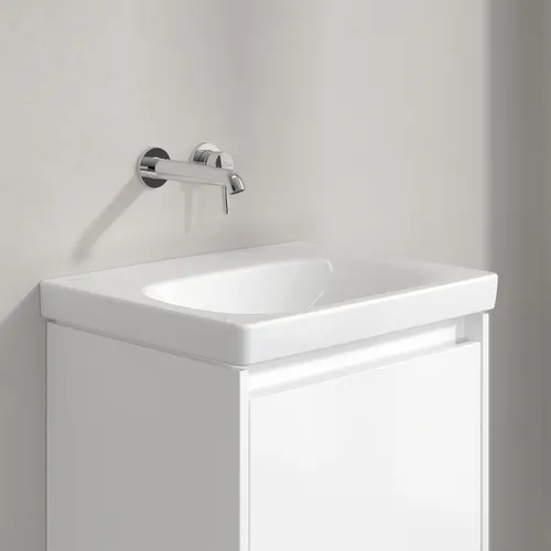 Bild von VILLEROY BOCH Skyla Waschbecken, 445 x 550 x 150 mm, Weiß Alpin CeramicPlus, ohne Überlauf #5A5158R1