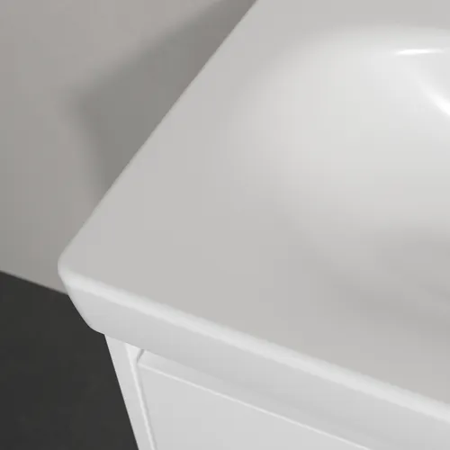 Obrázek VILLEROY BOCH Skyla Washbasin, 650 x 460 x 160 mm, Stone White CeramicPlus, without overflow #5A5168RW