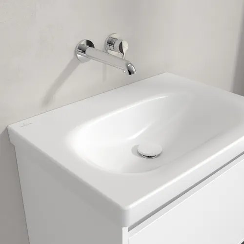 Obrázek VILLEROY BOCH Skyla Washbasin, 650 x 460 x 160 mm, Stone White CeramicPlus, without overflow #5A5168RW