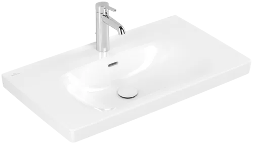 Bild von VILLEROY BOCH Skyla Schrankwaschtisch, 800 x 460 x 160 mm, Weiß Alpin, mit Überlauf #5A518001