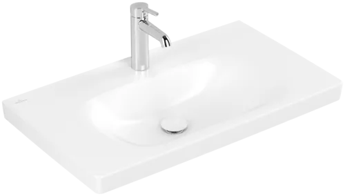 Bild von VILLEROY BOCH Skyla Schrankwaschtisch, 800 x 460 x 160 mm, Stone White CeramicPlus, ohne Überlauf #5A5181RW