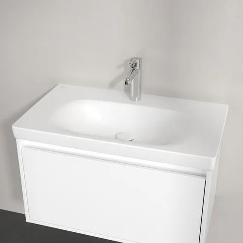 Bild von VILLEROY BOCH Skyla Schrankwaschtisch, 800 x 460 x 160 mm, Stone White CeramicPlus, ohne Überlauf #5A5181RW