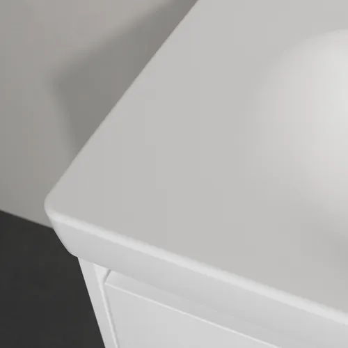 Obrázek VILLEROY BOCH Skyla Vanity washbasin, 800 x 460 x 160 mm, Stone White CeramicPlus, without overflow #5A5183RW